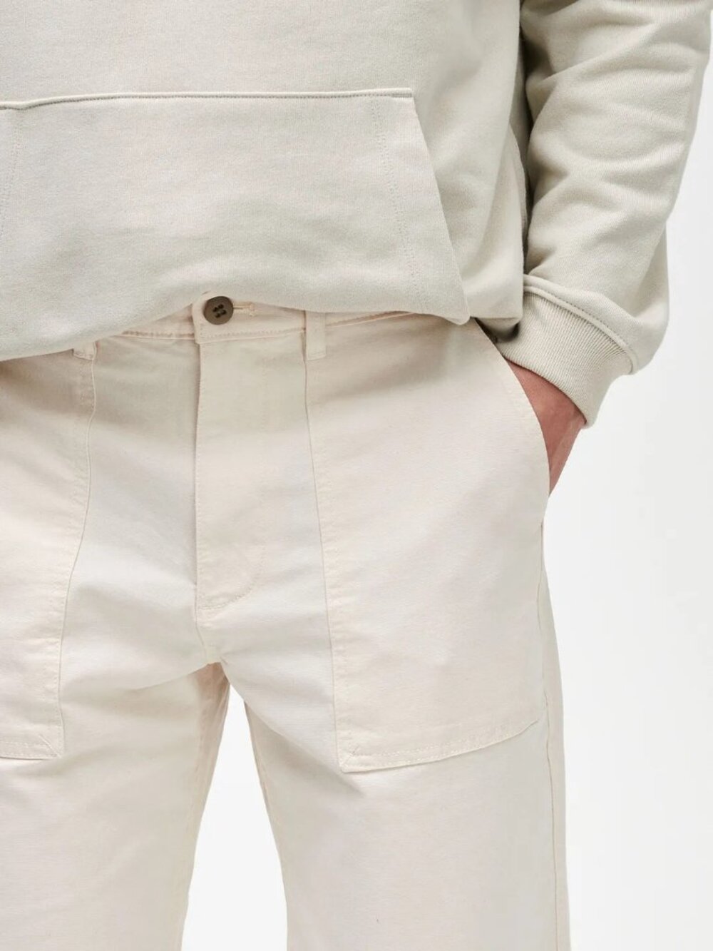 GAP mens straight fit utility pants in natural (sz29) - Picture 2 of 16